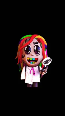 6ix9ine 🌈 69 ❤💙💚💛💜 Tekashi wallpaper 👣 | Dope wallpapers, Rap  wallpaper, Rapper art