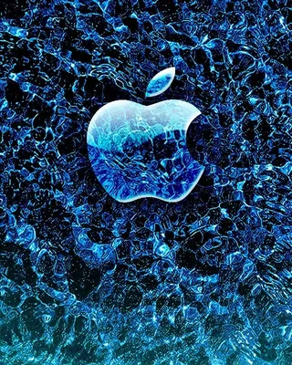 Картинка Blue Fractal на телефон iPhone 11