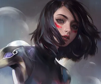 Обои на рабочий стол Alita / Алита из фильма Alita: Battle Angel / Алита:  Боевой ангел, обои для рабочего стола, скачать обои, обои бесплатно