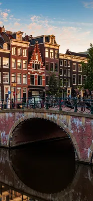 Картинка Amsterdam для телефона и на рабочий стол iPhone 12 Pro