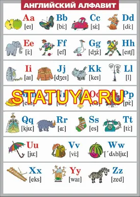 Плакат Издательство Учитель Английский алфавит (297×210 мм) - купить в  Москве оптом и в розницу в интернет-магазине Deloks