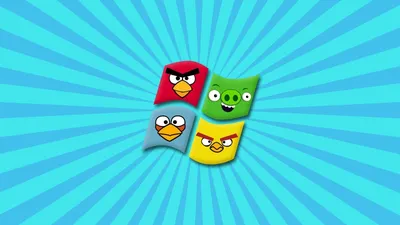 Новогодние и зимние обои для телефонов с Angry Birds - YouLoveIt.ru