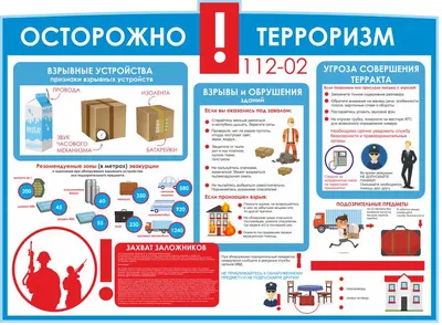 Топ Стенды Стенд информационный на стену Антитеррор