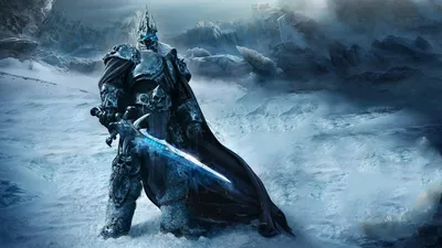 Скачать обои WoW, World of Warcraft, Lich King, art, Arthas Menethil, Артас  Менетил, раздел игры в разрешении 1920x1080