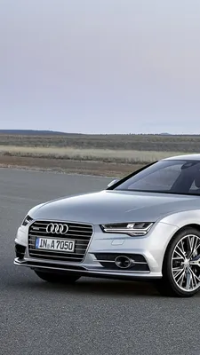 Обои Audi A7 Sportback Vossen Black на телефон iPhone 12 Pro