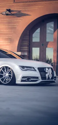 Скачать 1920x1080 гараж, ауди, авто, audi a7, car обои, картинки full hd,  hdtv, fhd, 1080p