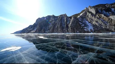 Rocks on winter Baikal lake Stock Photo by ©zastavkin 52818415