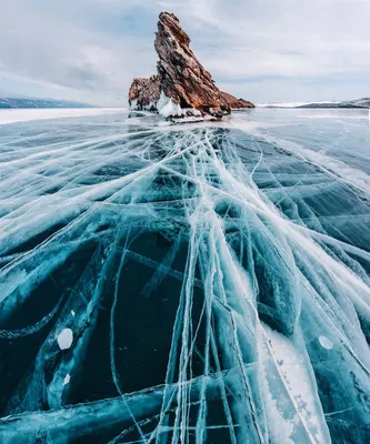 Фотография Россия Baikal скалы Природа Озеро