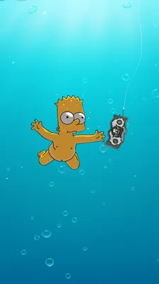 Bart Nevermind Nirvana Wallpaper Phone | Симпсоны, Барт симпсон, Розовые  воздушные шары