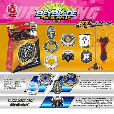 Волчок с пусковым устройством BEYBLADE (БЕЙБЛЭЙД) Гиперсфера E7530EU5 н/бл  (id 96759284), купить в Казахстане, цена на Satu.kz