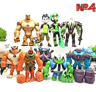 Игровой набор Ben 10. 11 фигурок героев 3-13 см Бен 10 + Свет Бентен  (ID#1297279189), цена: 999 ₴, купить на Prom.ua