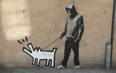 Граффити по мотивам работ легендарного @banksy или новая работа знаменитого  художника? | Пикабу