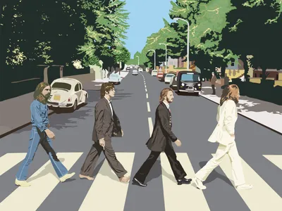 Картинка The Beatles для iPhone 6 Plus