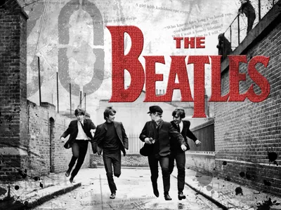 Купить постер (плакат) The Beatles на стену для интерьера (артикул 106872)