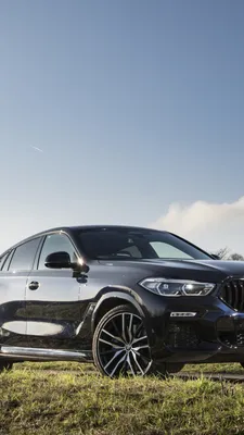 Wallpaper BMW F86 Hamann X6 M Black Side Cars 1080x1920