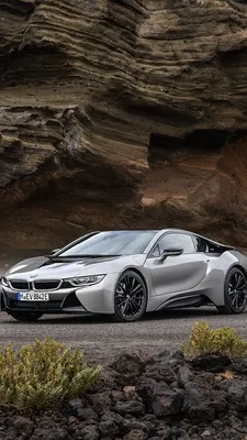 Wallpaper BMW 2018 i8 Coupe Grey Metallic automobile 1080x1920