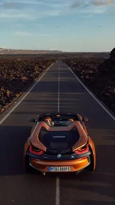 Photos BMW 2018 i8 Roadster Orange Roads auto 1080x1920