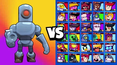 РОБОТ СНАЙПЕР VS ВСЕ БРАВЛЕРЫ | ТЕСТ НА ВЫЖИВАНИЕ BRAWL STARS - YouTube