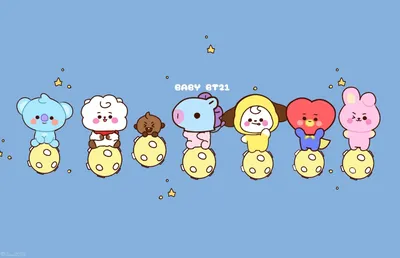 cute bt21 wallpapers для Android — Скачать