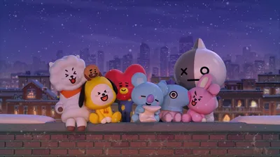 Orange Fun Наклейки на телефон стикеры для декора БТС BTS BT21 БТ21