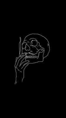 ЧБ ЧЕРНО БЕЛЫЕ ОБОИ НА ТЕЛЕФОН | Fondos de pantalla de color negro,  Calavera fumando, Fondos de pantalla calaveras