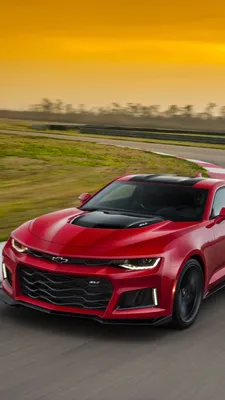 Chevrolet Camaro z28 с черной эстетикой - обои на телефон