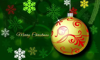 Desktop Wallpapers Christmas New Year tree Balls