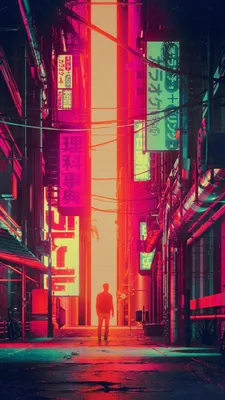 1080x2160 Cyberpunk Neon Girl 4k One Plus 5T,Honor 7x,Honor view 10,Lg Q6  ,HD 4k Wallpapers,Images,Backgrounds,Photos and Pictures