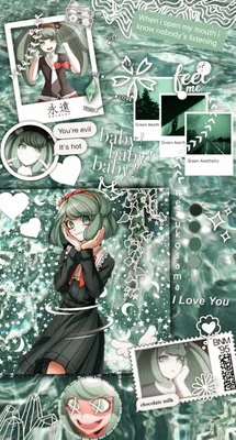 Monaca Towa Wallpaper💚 | Anime background, Anime wallpaper, Monaca