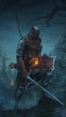 Wallpaper Dark Souls Armor Knight Swords Shield Fantasy 1080x1920