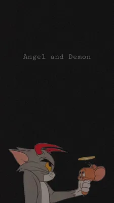 Angel and demon, ангел и демон | Том и джерри, Винтажные плакаты дисней,  Дисней стич