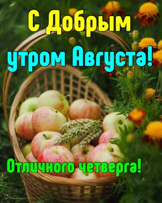 Гифки \"Доброе утро августа!\" (75 шт.)