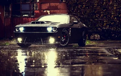 Dodge Challenger Front View Wallpaper for iPhone 5