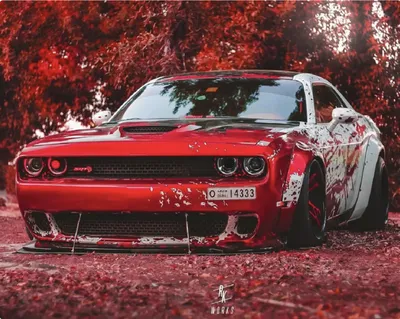 Обои на телефон dodge, challenger, вид сбоку, дорога - скачать бесплатно в  высоком качестве из категории \"Машины\"