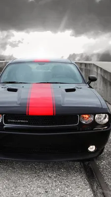 Dodge Challenger Front View Wallpaper for iPhone 5