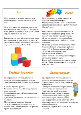 Набор карточек с рисунками \"Дыхательная гимнастика\" для детей 4-7 лет, ТЦ  Сфера: инструкция