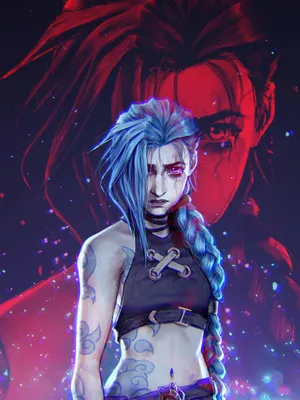 Jinx Arcane Wallpaper iPhone Phone 4K #3501e