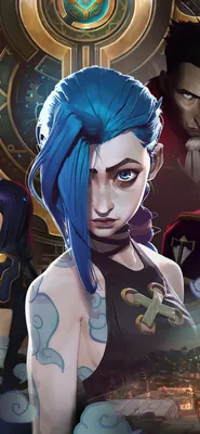 Arcane Jinx LoL Wallpaper iPhone Phone 4K #1691e