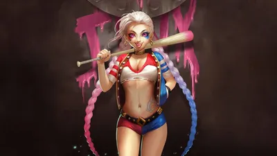 девушка, рисунок, панк, арт, girl, черный фон, art, синие волосы, League of  Legends, punk, фанарт, fanart, black background, J… | Синие волосы, Лига  легенд, Фан арт