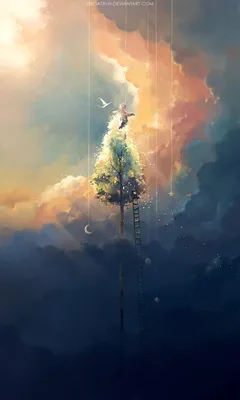 reach by megatruh | Fantasy art landscapes, Art wallpaper, Digital painting