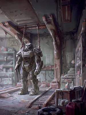 Fallout 4 | Concept Red Rocket Interior | Fallout art, Fallout 4 power  armor, Fallout