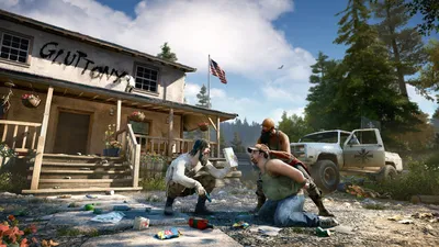 Far Cry 5 - «Одна из самый красивых и захватывающих игр 2018 года! Отличный  шутер в красивом открытом мире с зашкаливающим патриотизмом и колоритным  злодеем! Сектанты, рыбалка, бейсджампинг, четвероногие напарники, блажь и  антураж.» | отзывы