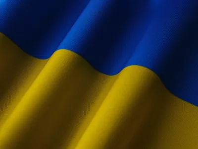 Украинский флаг в виде огня и дыма - обои на телефон