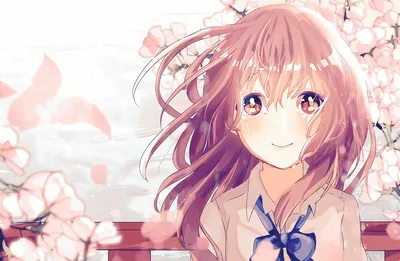 Обои на рабочий стол Shouko Nishimiya / Секо Нисимия из аниме Koe no  Katachi / Форма голоса, обои для рабочего стола, скачать обои, обои  бесплатно