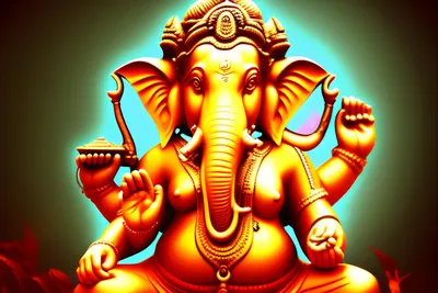 Иллюстрация лорда ганеши для ganesh chaturthi generative ai | Премиум Фото