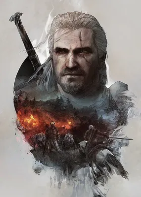 Цири, Цирилла, Ведьмак Witcher, Геральт из Ривии, Ведьмак, Гетальт  Ривийский | The witcher game, The witcher geralt, The witcher wild hunt