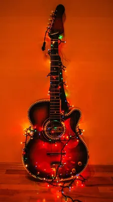 Обои на телефон | Arte de la guitarra, Navidad musical, Arte