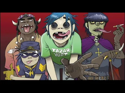 Скачать обои \"Gorillaz\" на телефон в высоком качестве, вертикальные картинки  \"Gorillaz\" бесплатно