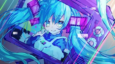 Hatsune miku обои на телефон