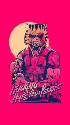 Hotline Miami 2: Wrong Number Phone Wallpaper - Mobile Abyss